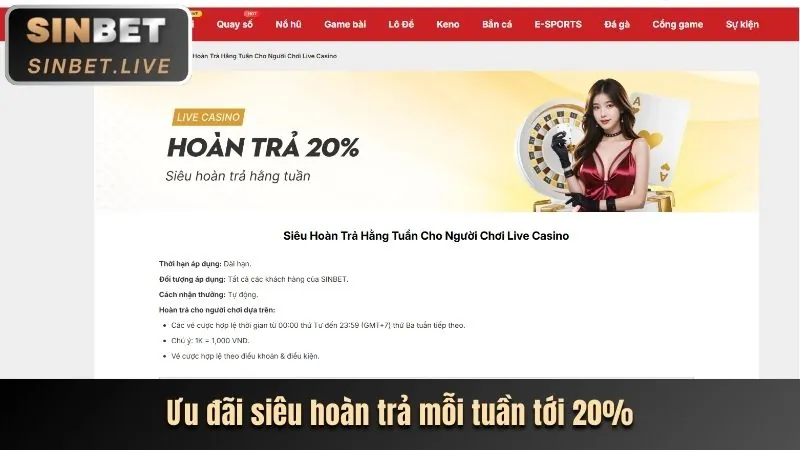 Thưởng nạp lần đầu thể thao 1888BET